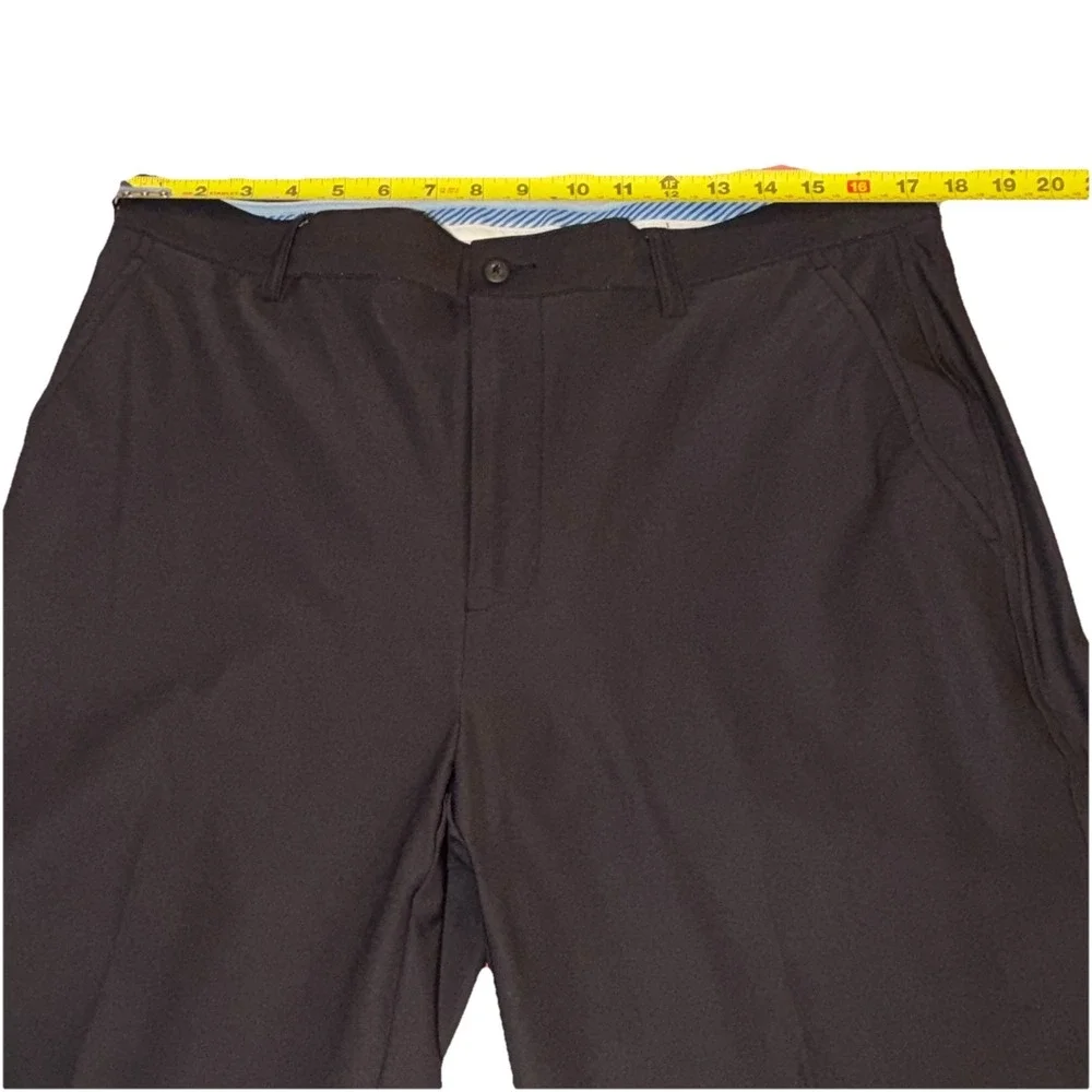 FootJoy Men's Black Sport Golf Pants 36 X 32 Black Pleated Performance Travel‎